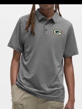 NWT Lululemon Green Bay Packers Men's Gray Evolution Polo size Medium